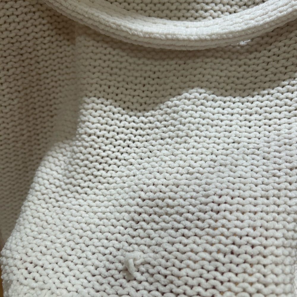 Aerie Cream Knit Oversize Cardigan Tie Front - Picture 5 of 5